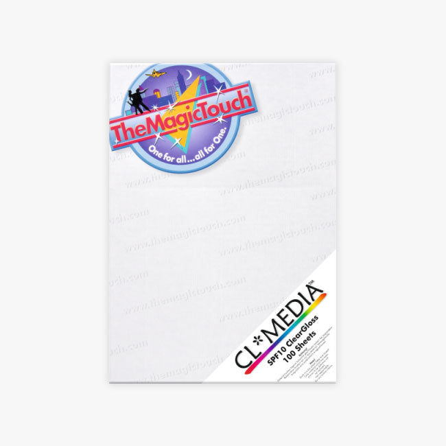 MAGIC TOUCH - 11.7" x 16.5" CLEAR MEDIA – STICKERS AND LABELS [A3-CLCLEAR100, 6-A-3-1]