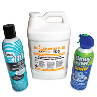 Spot Cleaner, Blow Off, Spray Lubricant