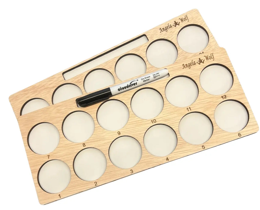 Angela Wolf Embroidery Thread Project Tray (AWLASERBEE)