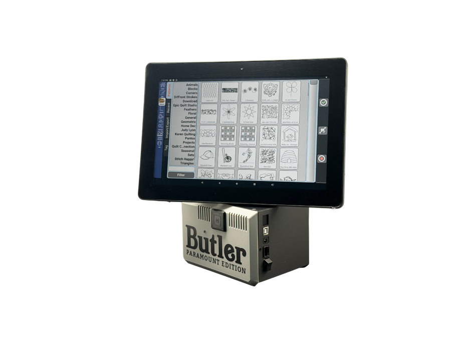 Stitch It Intl. Paramount Edition Butler Quilting Robotics with 12" EPC Display