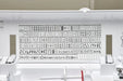 Baby Lock Allegro sewing machine 200 built-in stitch chart inside top compartment for easy reference.
