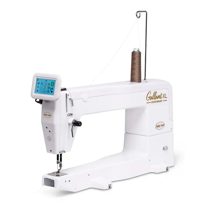 Baby Lock Gallant XL Stationary quilting machine featuring Stitch Harmony stitch regulation and ergonomic stationary design.