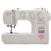 Baby Lock Joy BL25B sewing machine front view showing stitch selector dials, needle area, and pink decorative heart logo.