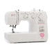 Baby Lock Joy BL25B sewing machine angled left-side view highlighting stitch controls and free-arm design.