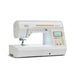Baby Lock Soprano BLMSP sewing and quilting machine left side angle showing workspace and control panel