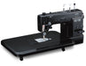 Janome HD9V2BE Black Edition sewing machine with wide extension table for quilting and large sewing projects
