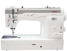 Janome HD9V2 Professional Sewing Machine front view showcasing heavy-duty metal construction and high-speed straight-stitch design.
