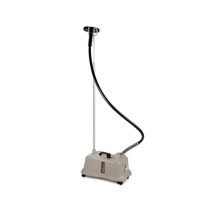 Close-up of the Jiffy J-4000 clothing steamer plastic steam head showing steam outlet holes.