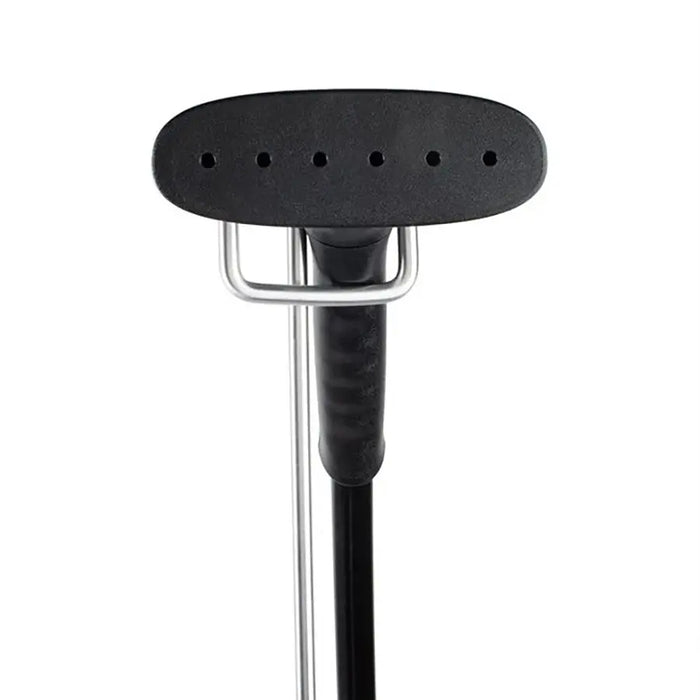 Close-up of the Jiffy J-4000 clothing steamer plastic steam head showing steam outlet holes.