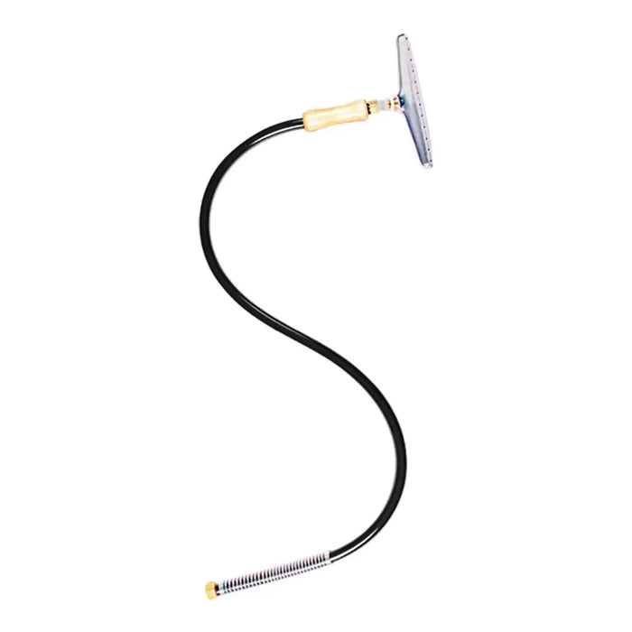 Jiffy J-4000C carpet steamer hose attachment with 12-inch metal steam head and wooden handle.