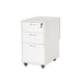 Kangaroo Adelaide Sewing Storage Cabinet K4731 in Ash White with closed drawers and locking top drawer on rolling casters.