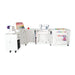 Kangaroo Aussie Sewing Cabinet K8611EL in White featuring electric lift system, serger caddy, and full sewing studio setup.