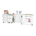 Fully expanded Kangaroo Aussie Sewing Cabinet K8611EL in White with adjustable machine platform and built-in storage shelves.