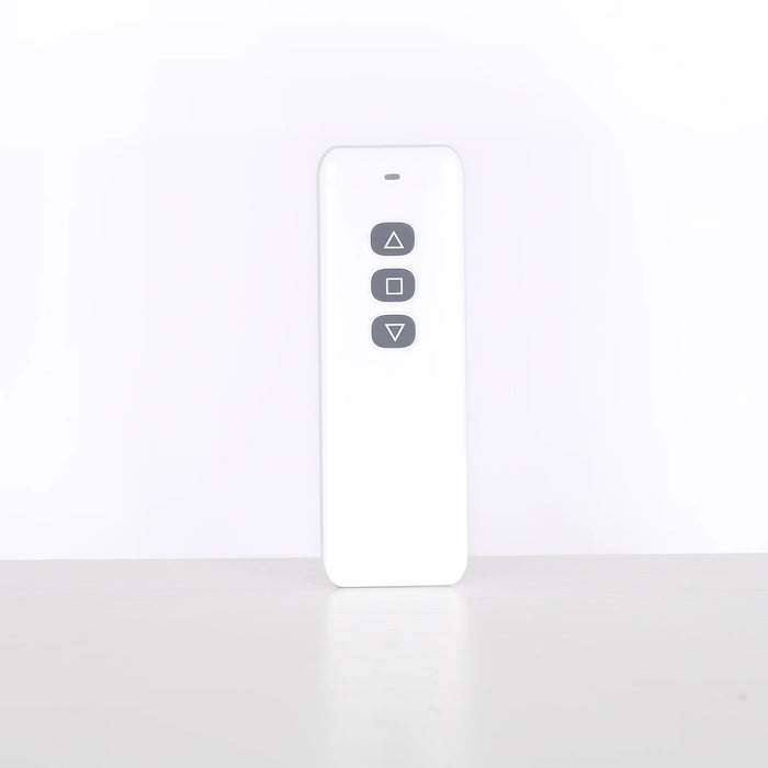 Wireless remote control for the Wallaby Dual Rail Electric Sewing Cabinet lift system.