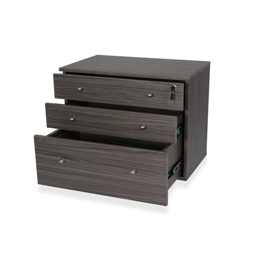 Kangaroo Joey Storage Cabinet in Gray K7807 shown with open soft-close drawers highlighting spacious sewing and craft storage features.