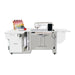 Kangaroo Sydney Lite Dual Rail Electric Sewing Cabinet in white finish with extended quilt leaf, storage drawers, and electric lift holding sewing machine.
