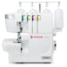 SINGER SE017 Elite overlock serger sewing machine front view showing compact design and professional 2-3-4 thread capability