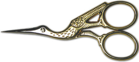 GINGHER GOLD STORK EMBROIDERY SCISSORS [599-3] — Sii Store