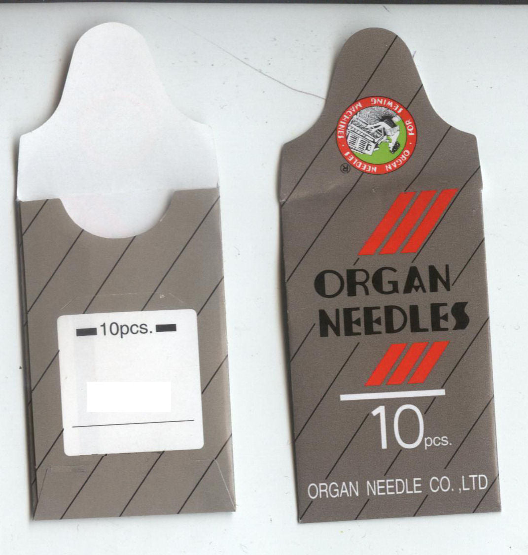 ORGAN EMBROIDERY NEEDLES - 15X1 - 90/14 SHARP - CHROME - BOX OF 5