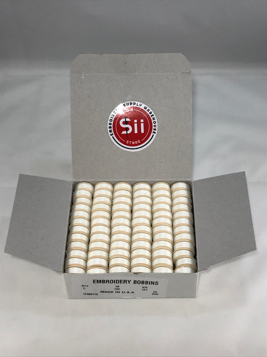 SII STORE ECONOMY BOBBINS - PAPER SIDED - WHITE - STYLE L -[60202]