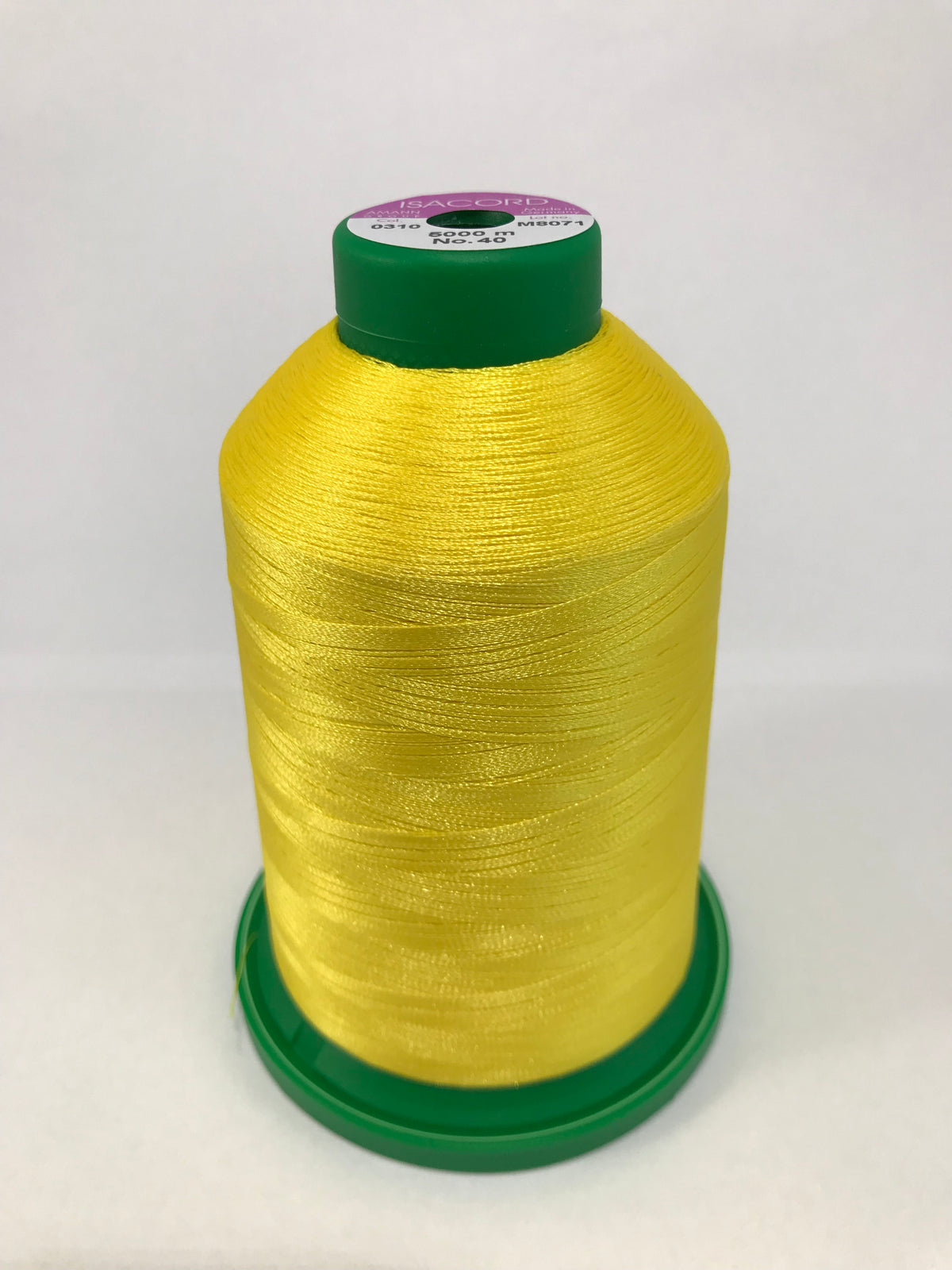 0310 - YELLOW - ISACORD EMBROIDERY THREAD 40 WT – Embroidery Supply Shop